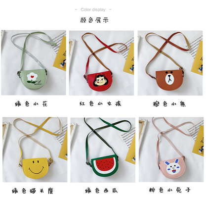 2024 mode nieuw meisje baby mode schouder crossbody tas cartoon tas verandering prinses kleine tas