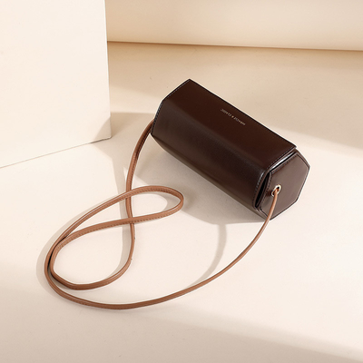 2024 NEW SIMPLE FASHION SMALL BAG NETWORK RED EVERYTHING Single SHOULDER CROSSBODY Vrouwelijke tas FASHION NICHE CYLINDER BAG