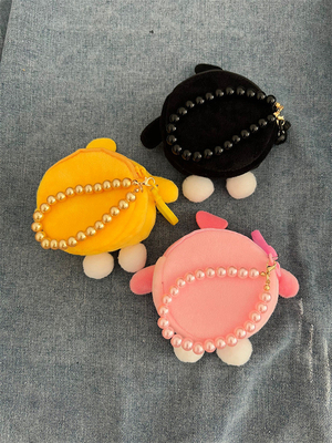 EER PARTY ROND PLUSH MONEY BURSE schooltas hanger oortelefoon opslag tas munt zak