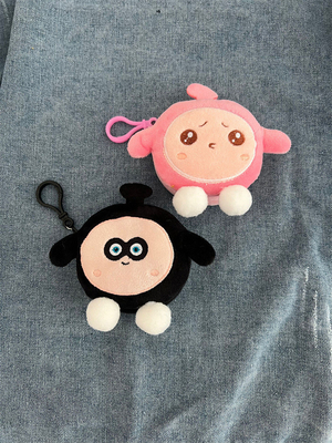 EER PARTY ROND PLUSH MONEY BURSE schooltas hanger oortelefoon opslag tas munt zak