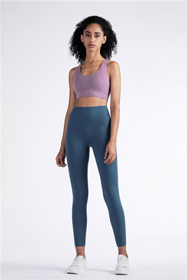 Naadloos glimlachend gezicht hoge taille strakke yoga jurk perzik kont training yoga broek sport hardlopen fitness broek vrouwen