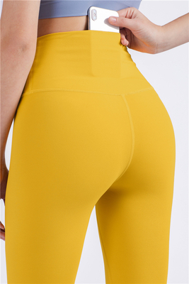 Naadloos glimlachend gezicht hoge taille strakke yoga jurk perzik kont training yoga broek sport hardlopen fitness broek vrouwen