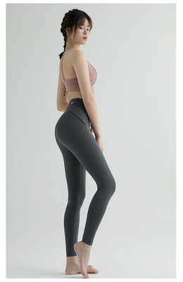 NEW HIGH WAIST YOGA PANTS Vrouwen EUROPA EN DE VEREENIGDE STATEN Perzik heup oefening strak hardlopen snelheid droog yoga kleding nek