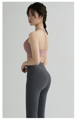 NEW HIGH WAIST YOGA PANTS Vrouwen EUROPA EN DE VEREENIGDE STATEN Perzik heup oefening strak hardlopen snelheid droog yoga kleding nek