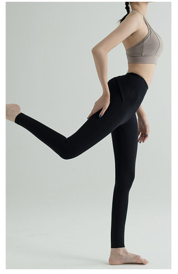 NEW HIGH WAIST YOGA PANTS Vrouwen EUROPA EN DE VEREENIGDE STATEN Perzik heup oefening strak hardlopen snelheid droog yoga kleding nek