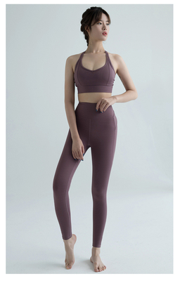 NEW HIGH WAIST YOGA PANTS Vrouwen EUROPA EN DE VEREENIGDE STATEN Perzik heup oefening strak hardlopen snelheid droog yoga kleding nek