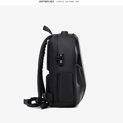 Nieuwe zakelijke rugzak Dagelijkse pendelrugzak Mensenrugzak Grote capaciteit Schok-absorberende waterdichte schooltas laptoptas