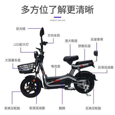 ELECTRISCH VEHIJL MET FARBORATOREN Sleutel Twee personen ELECTRISCH fiets Nieuw accu auto