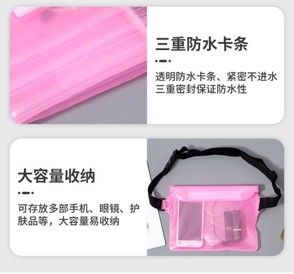 3 LAYER GESloten GROOT MOBIEL TELEFOON waterdicht VAK SCHEME STRAAT ZWEMEN waterdicht FANNY PACK PVC RAFTING OUTDOOR SEA