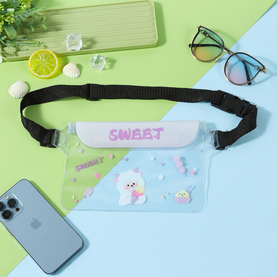 3 LAYER GESloten GROOT MOBIEL TELEFOON waterdicht VAK SCHEME STRAAT ZWEMEN waterdicht FANNY PACK PVC RAFTING OUTDOOR SEA