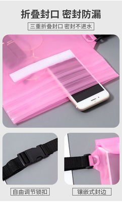 3 LAYER GESloten GROOT MOBIEL TELEFOON waterdicht VAK SCHEME STRAAT ZWEMEN waterdicht FANNY PACK PVC RAFTING OUTDOOR SEA