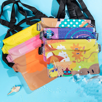 3 LAYER GESloten GROOT MOBIEL TELEFOON waterdicht VAK SCHEME STRAAT ZWEMEN waterdicht FANNY PACK PVC RAFTING OUTDOOR SEA