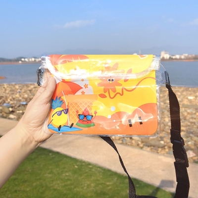 3 LAYER GESloten GROOT MOBIEL TELEFOON waterdicht VAK SCHEME STRAAT ZWEMEN waterdicht FANNY PACK PVC RAFTING OUTDOOR SEA