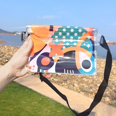 3 LAYER GESloten GROOT MOBIEL TELEFOON waterdicht VAK SCHEME STRAAT ZWEMEN waterdicht FANNY PACK PVC RAFTING OUTDOOR SEA