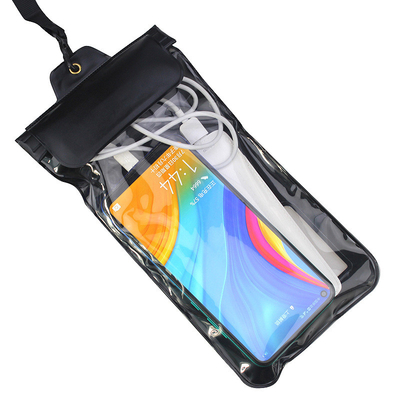 Waterdicht mobiele telefoon tas opladen buiten regendicht grote mouw hoofdtelefoon stofdicht aanrakingsdicht waterdicht tas