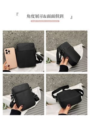 SIMPLE OXFORD KLOTH Casual crossbody tas mannen SIMPLE solide kleur mobiele telefoon tas met een enkele schouder kleine rugzak