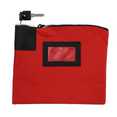 Duurzaam waterdicht Zipper Banktassen met slot en sleutels Grote ruimte voor contanten Munten Juwelen en belangrijke kaarten Gemakkelijk te dragen