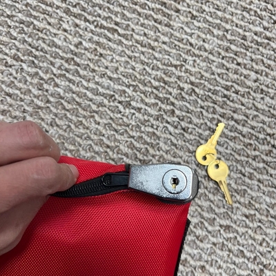 GROOT BENNER EXPLOSIV BANKBAG ZIPPER BAG Rode nylon beveiligingsbeurs medicijntas pistool AMMO BAG