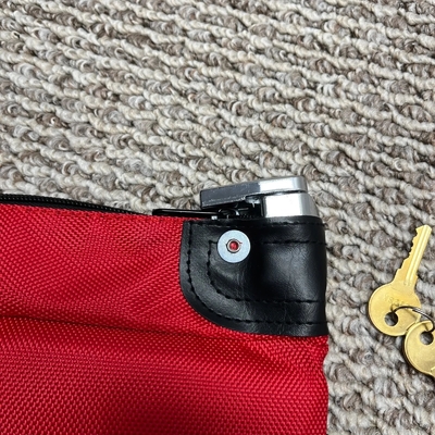 GROOT BENNER EXPLOSIV BANKBAG ZIPPER BAG Rode nylon beveiligingsbeurs medicijntas pistool AMMO BAG