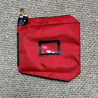 GROOT BENNER EXPLOSIV BANKBAG ZIPPER BAG Rode nylon beveiligingsbeurs medicijntas pistool AMMO BAG
