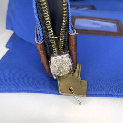 Deposito bank zipper tas met twee sleutels ID tas biljet tas bank opname tas