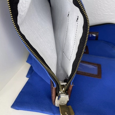 Deposito bank zipper tas met twee sleutels ID tas biljet tas bank opname tas