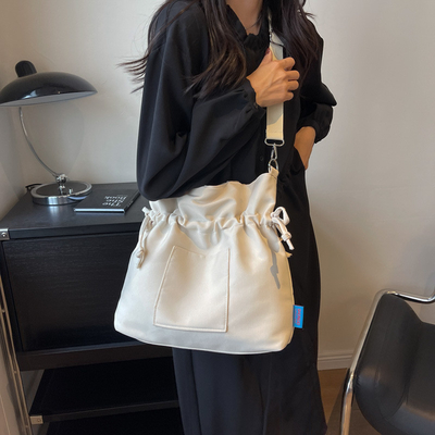 Canvas TOTE BAG STREET mode grote capaciteit schoudertas mannen en vrouwen klasse crossbody tas kledingtas tas