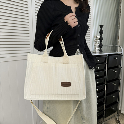 Canvas TOTE BAG STREET mode grote capaciteit schoudertas mannen en vrouwen klasse crossbody tas kledingtas tas