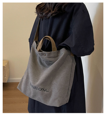 Canvas TOTE BAG STREET mode grote capaciteit schoudertas mannen en vrouwen klasse crossbody tas kledingtas tas