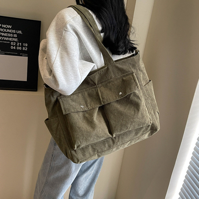 Canvas TOTE BAG STREET mode grote capaciteit schoudertas mannen en vrouwen klasse crossbody tas kledingtas tas