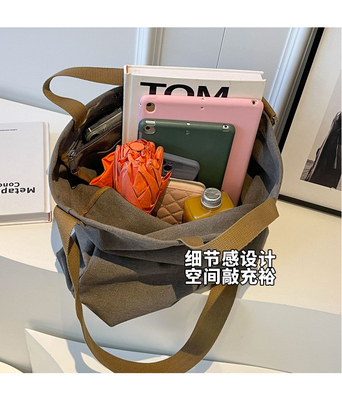 Canvas TOTE BAG STREET mode grote capaciteit schoudertas mannen en vrouwen klasse crossbody tas kledingtas tas