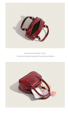 Nieuwe mode handtas Koreaanse retro PU kleine body bag crossbody bowling tas vrouwen