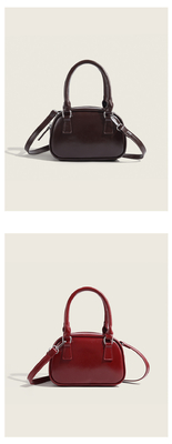 Nieuwe mode handtas Koreaanse retro PU kleine body bag crossbody bowling tas vrouwen
