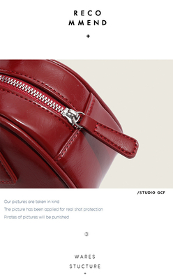 Nieuwe mode handtas Koreaanse retro PU kleine body bag crossbody bowling tas vrouwen