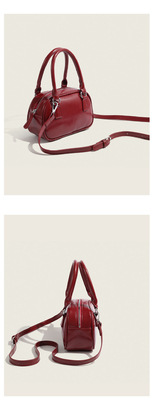 Nieuwe mode handtas Koreaanse retro PU kleine body bag crossbody bowling tas vrouwen