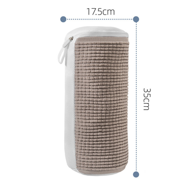 TROANS-GRIJZEN PLUSH SHOE WASH BAG met vlees bekleding SHOE WASH BAG SHOE WASH BAG VAN LAZIGE PERSOONEN PORTABELE SHOE WASH BAG
