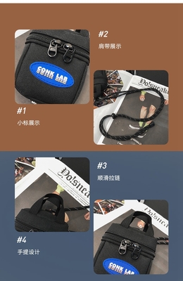 EARPHONE BAG HANGING NECK MINI MONEY BURSE CARD BAG SLAG BAG CROSSBODY BAG MEN'S FASHION BAG decoratieve kleine hangende tas