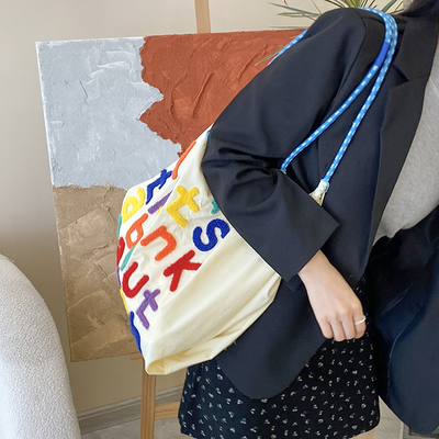 Grote draagbare tas Koreaanse stijl in alles in één schoudertas Vrouwelijke handtas draagbare winkeltas
