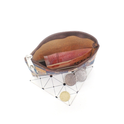 VINTAGE TRUE WOOD PRINT KORK MONET BURK BORK PRINT MONET KLEIN KLEIN KLEINE KLEIN KVEEK KLEIN NOSTALGIE Casual Clutch BAG
