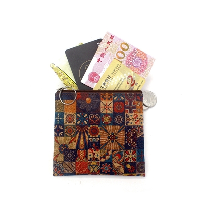 VINTAGE TRUE WOOD PRINT KORK MONET BURK BORK PRINT MONET KLEIN KLEIN KLEINE KLEIN KVEEK KLEIN NOSTALGIE Casual Clutch BAG