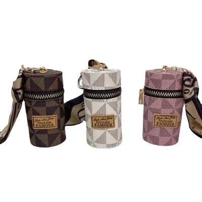 2024 NEUWE GEOMETRISCH CONTRAST KLEER COMPACT BAG MONNET BORSE hanger oortelefoon zak mond rode envelop Mini sleutelketting tas