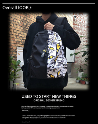 Nieuwe casual rugzak junior middelbare school student tas multi-functionele grote capaciteit tas