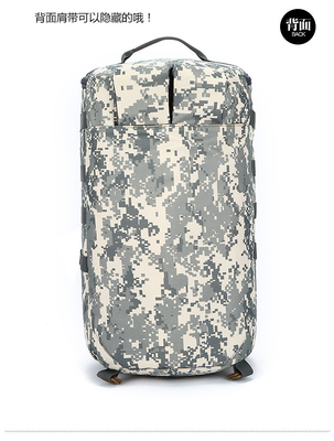 CAMO DOUBLE SCHULDER BUCKET GROTE KAPITACIETTIGE ZAK BUITEN CAMO RACKBAK EEN-SCHULDER KROOSBODY Reizigersrugzak handtas