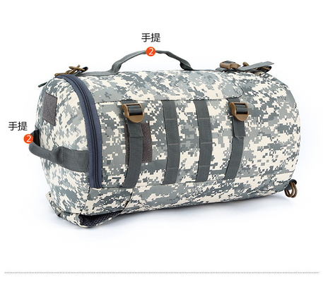CAMO DOUBLE SCHULDER BUCKET GROTE KAPITACIETTIGE ZAK BUITEN CAMO RACKBAK EEN-SCHULDER KROOSBODY Reizigersrugzak handtas
