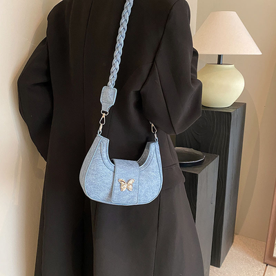 Populaire Nieuwe Niche Design Tas Vrouwelijke Trend Buitenlandse Stijl Vlindertas Geavanceerde Gevoel van Alle Schouder Onderarmtas