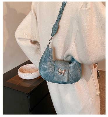 Populaire Nieuwe Niche Design Tas Vrouwelijke Trend Buitenlandse Stijl Vlindertas Geavanceerde Gevoel van Alle Schouder Onderarmtas