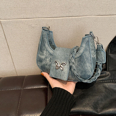 Populaire Nieuwe Niche Design Tas Vrouwelijke Trend Buitenlandse Stijl Vlindertas Geavanceerde Gevoel van Alle Schouder Onderarmtas