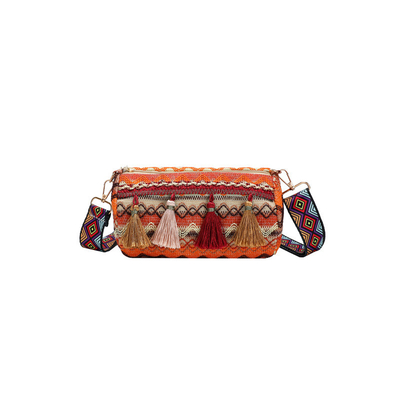 FASHION CHINESE NATIONAL STYLE breed schouderband kussensak kruislichaam zak gestreepte schouderzak damesak