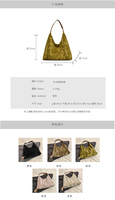 Nieuwe Chinese stijl grote capaciteit okseltas trend nieuwe mode middeleeuwse schoudertas vrouwelijke minderheid pendelganger Tote tas
