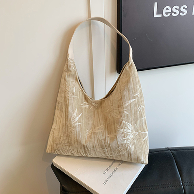 Nieuwe Chinese stijl grote capaciteit okseltas trend nieuwe mode middeleeuwse schoudertas vrouwelijke minderheid pendelganger Tote tas
